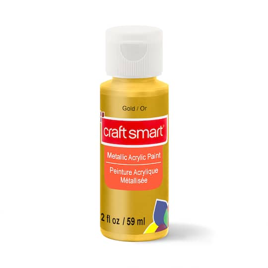 Michaels, 12 Pack: Metallic Paint by Craft Smart®, 2oz. – Category: Metallic Paint